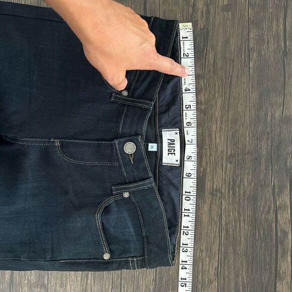 PAIGE Skyline Skinny Dark Wash Women's Jeans Size 25 Classic Versatile Staple - Picture 11 of 14
